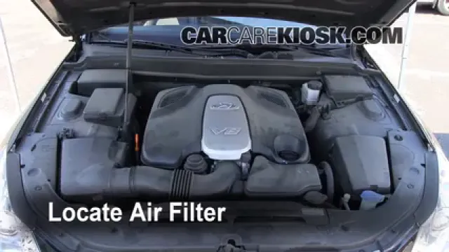 2009 Hyundai Genesis 4.6 4.6L V8 Air Filter (Engine) Replace